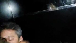 Med min kone på swing av indre og venn av å spise det