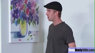 (Mia Лелани) Qaynar həyat yoldaşı ilə böyük dəyirmi сиськами sevir cinsi klip-19