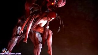 Sexy Mädchen Gefickt Vum Monster 7