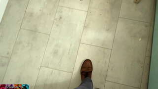 Blonde, malaking suso sekretarya ay nagbibigay sa mga boss ng isang tsupa