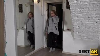 DEBT4k. الطفل لا يمكن أن تدفع ديون كبيرة الثدي إذا جامع كان مارس الجنس من الصعب